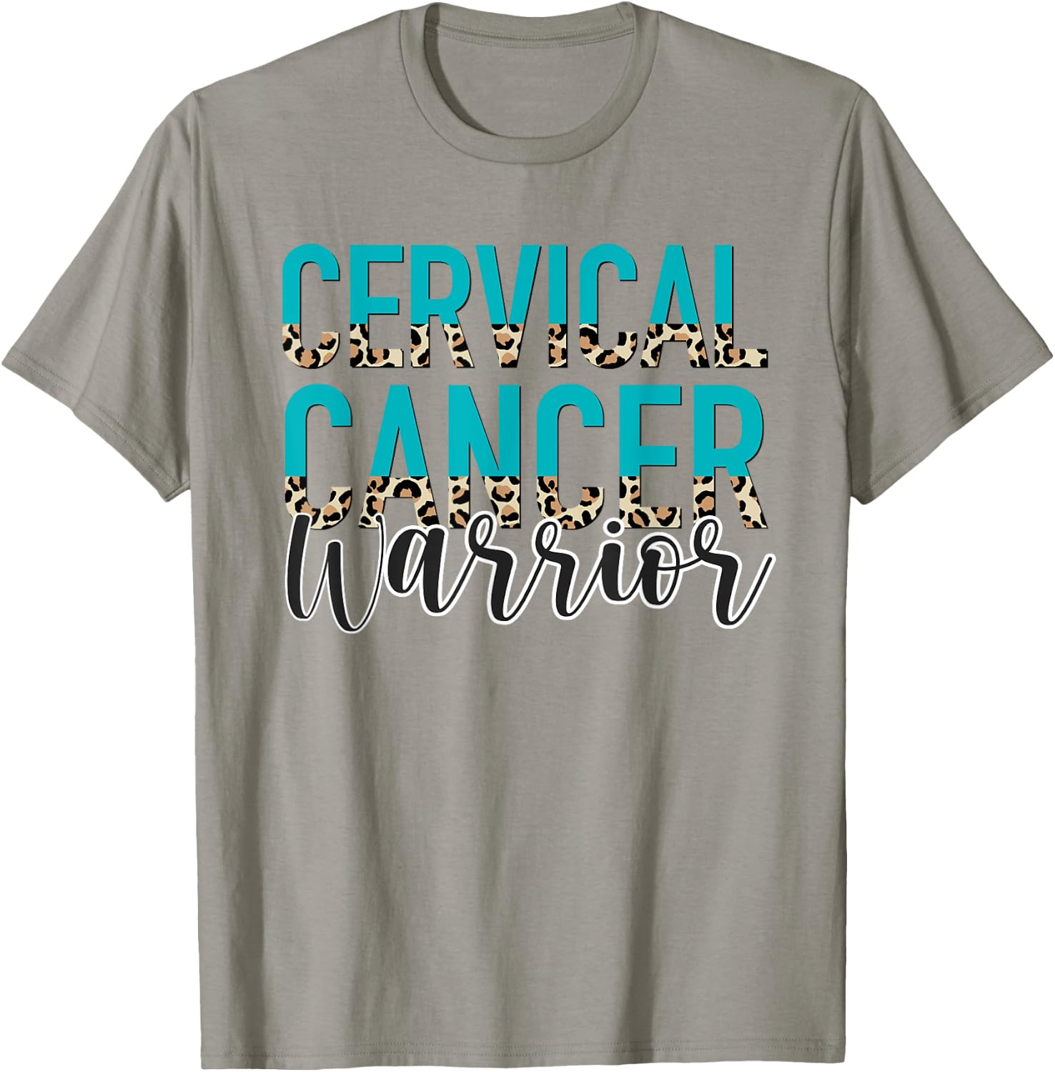 Cervical Cancer Warrior - Cervical Cancer Awareness Month T-Shirt - T-Shirt | Sand