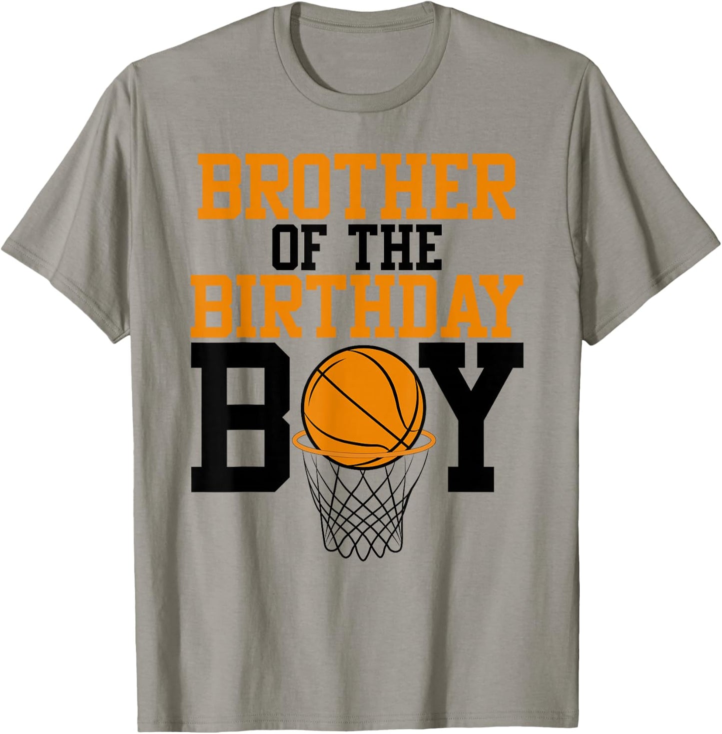 Brother Of The Birthday Boy Basketball Family Birthday T-Shirt - T-Shirt | Sand
