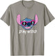 Disney Lilo & Stitch Stay Weird Stitch Cool Vibe Face Logo T-Shirt - T-Shirt | Sand