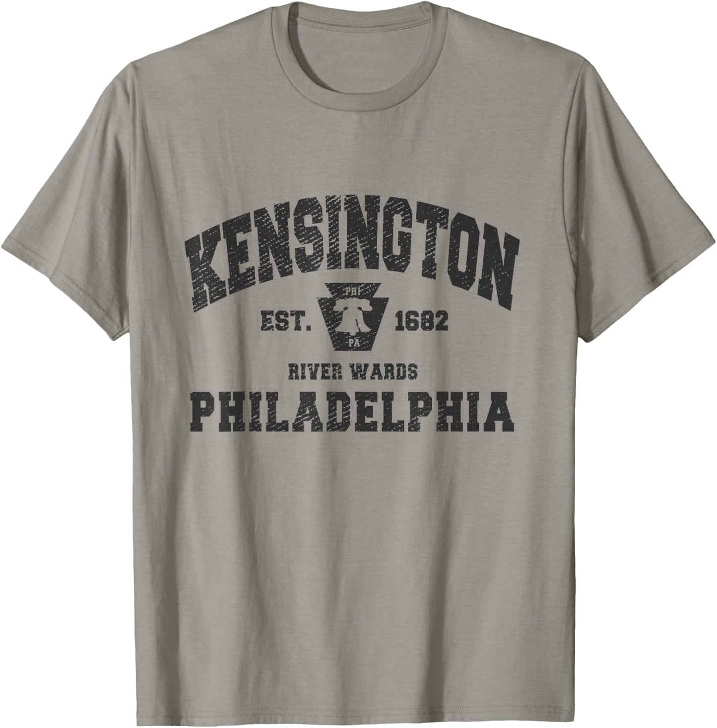 Kensington Philadelphia PA Neighborhood River Wards Philly T-Shirt - T-Shirt | Sand