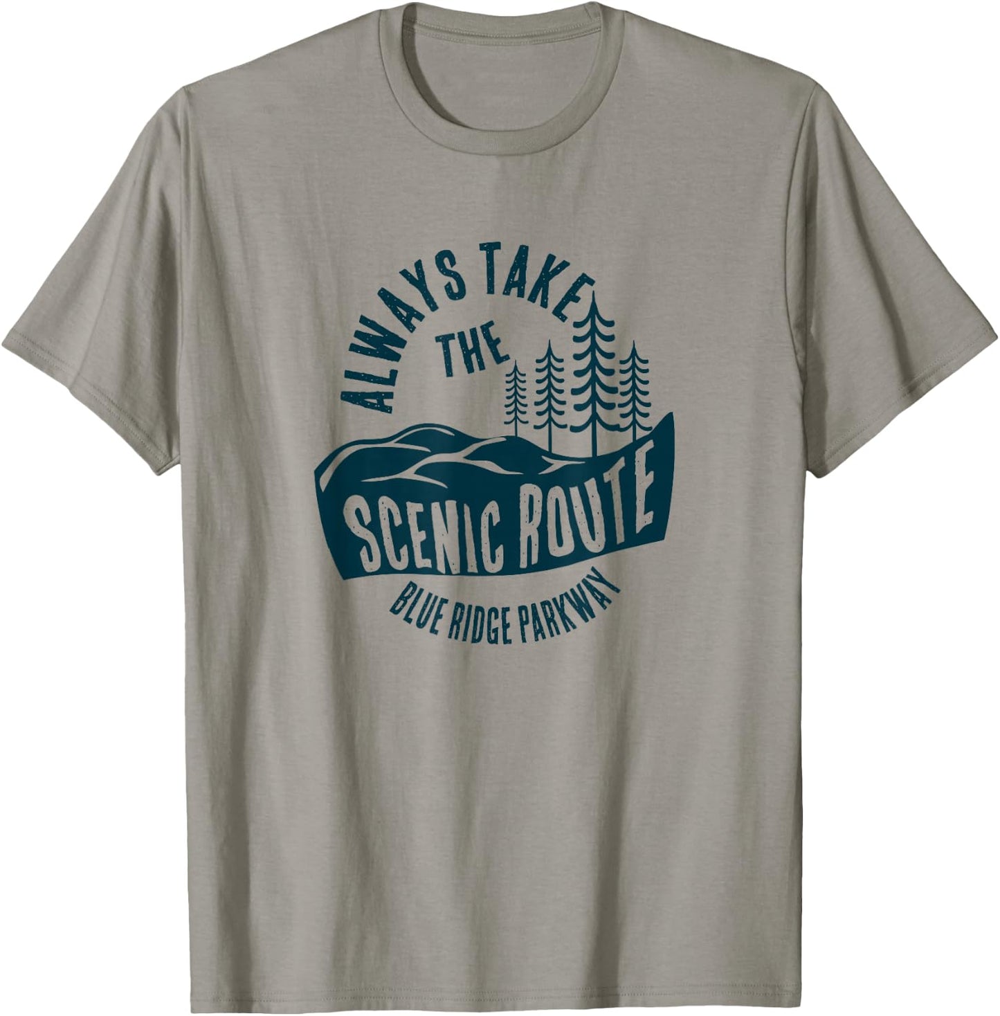Blue Ridge Parkway National Park Scenic Route T-Shirt - T-Shirt | Sand