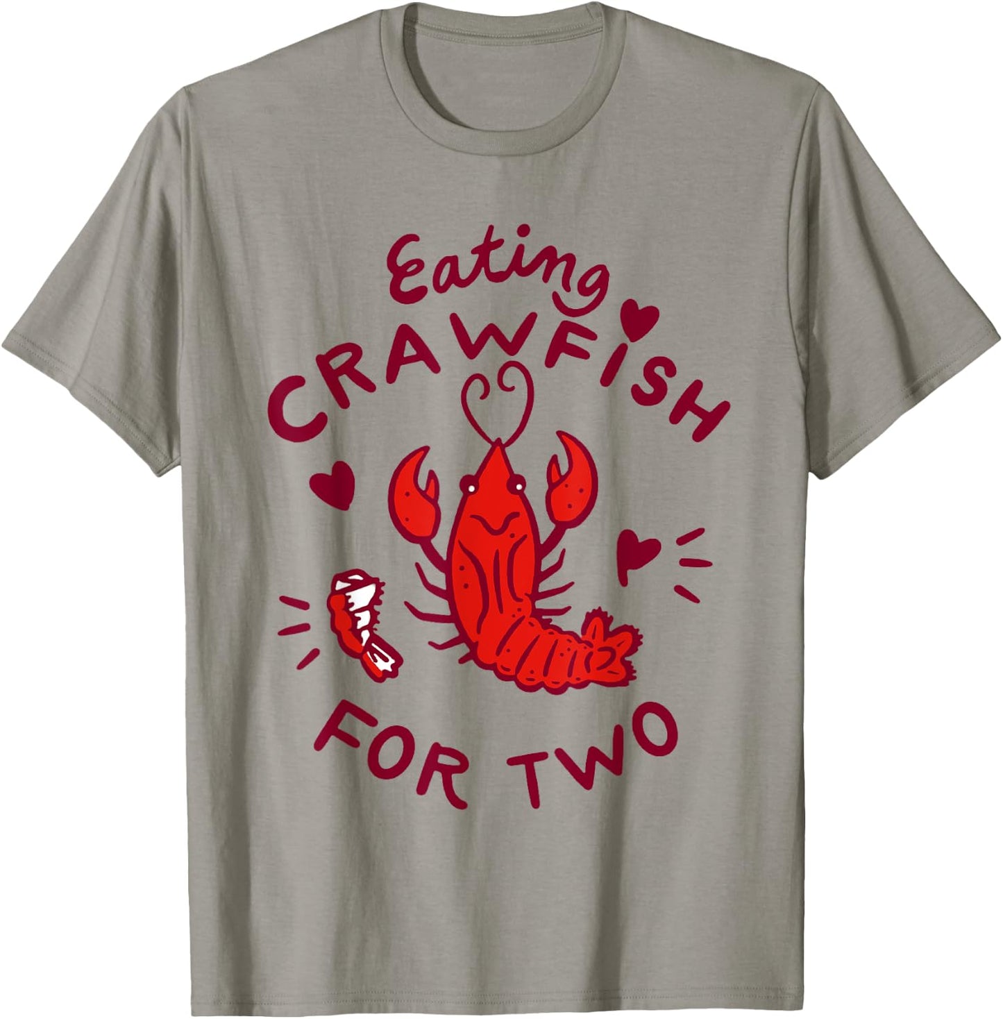 Eating Crawfish For Two Crawfish Boil Pregnancy Announcement T-Shirt - T-Shirt | Sand
