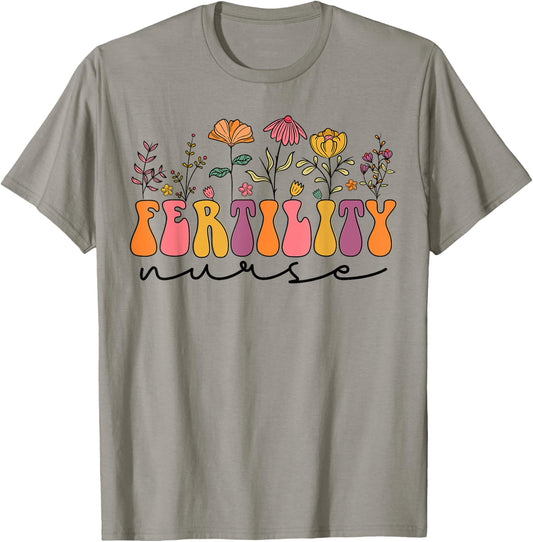 In Vitro Fertilization IVF Nurse, Cute Fertility Nurse T-Shirt - T-Shirt | Sand