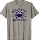Ocean City Maryland Crab Souvenir Retro Throwback Men Women T-Shirt - T-Shirt | Sand