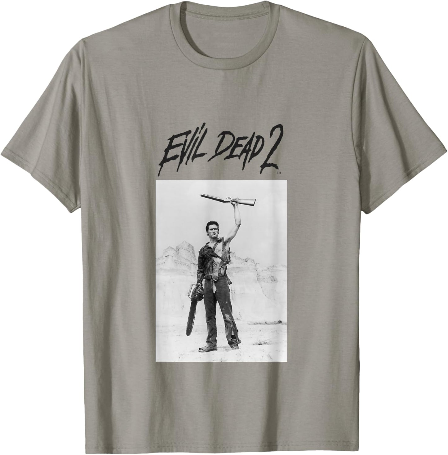 Evil Dead 2 Black Text Logo T-Shirt - T-Shirt | Sand