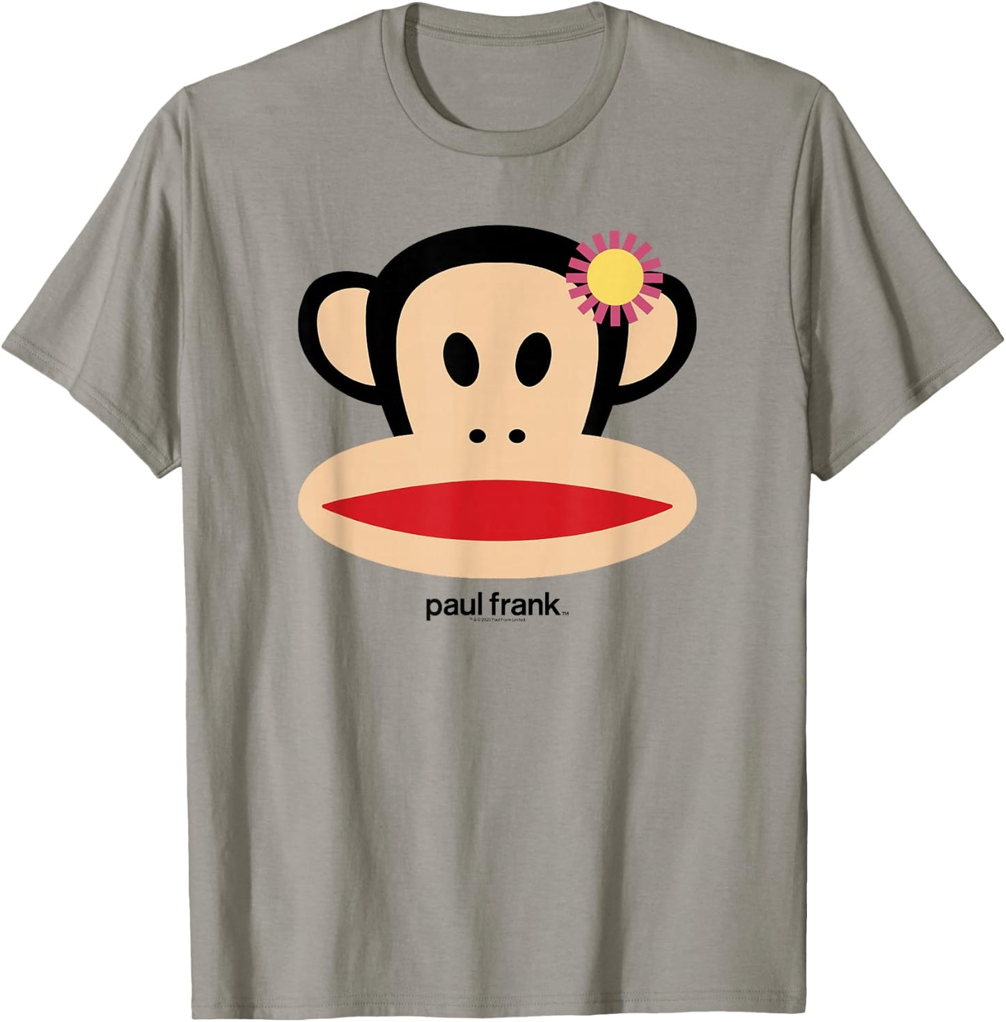 Paul Frank Spring Time Julius Flower Decor Face Portrait T-Shirt - T-Shirt | Sand