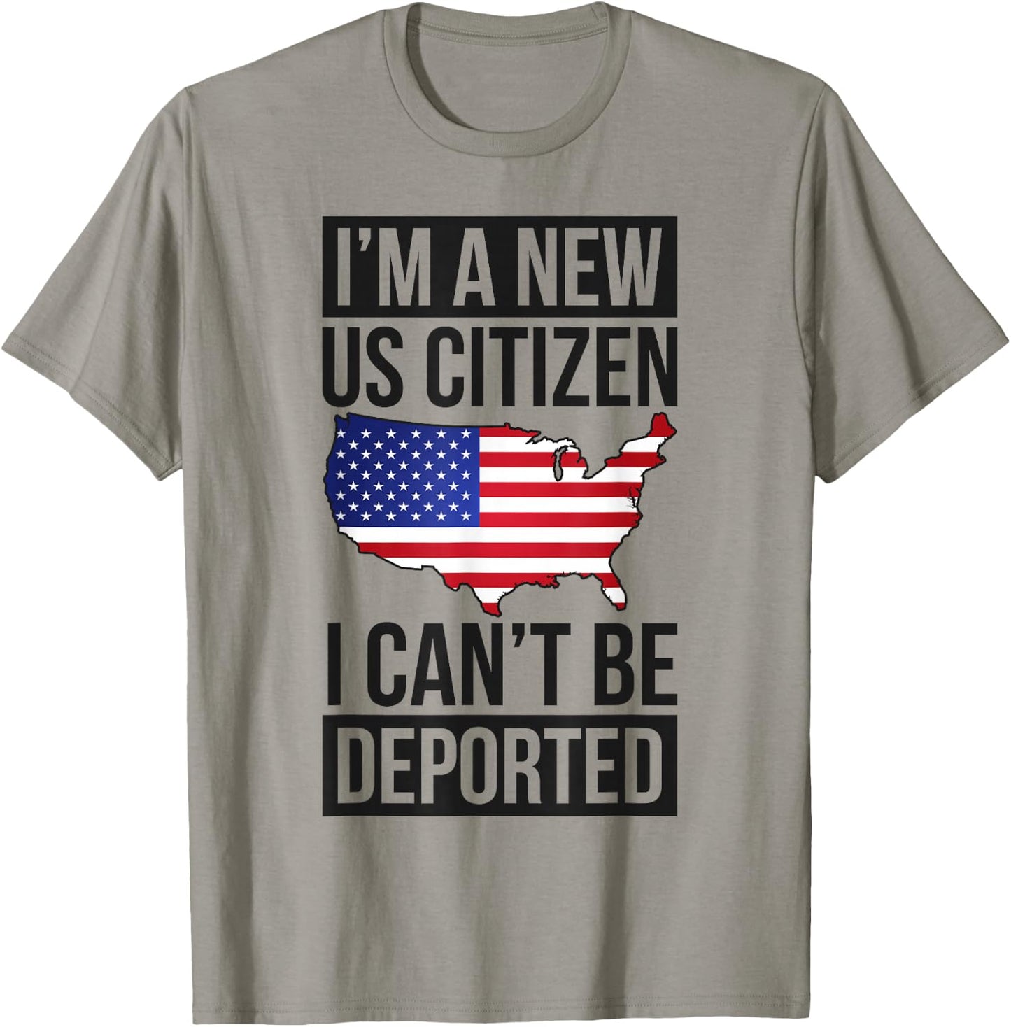 I'm A New US Citizen USA US Citizenship T-Shirt - T-Shirt | Sand
