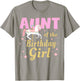 Aunt Carousel Party 1st First Birthday Girl Family Matching T-Shirt - T-Shirt | Sand