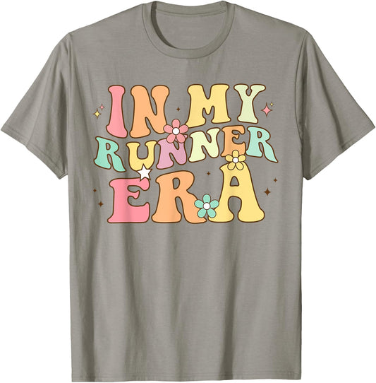 In My Runner Era Funny marathon Running track and field T-Shirt - T-Shirt | Sand