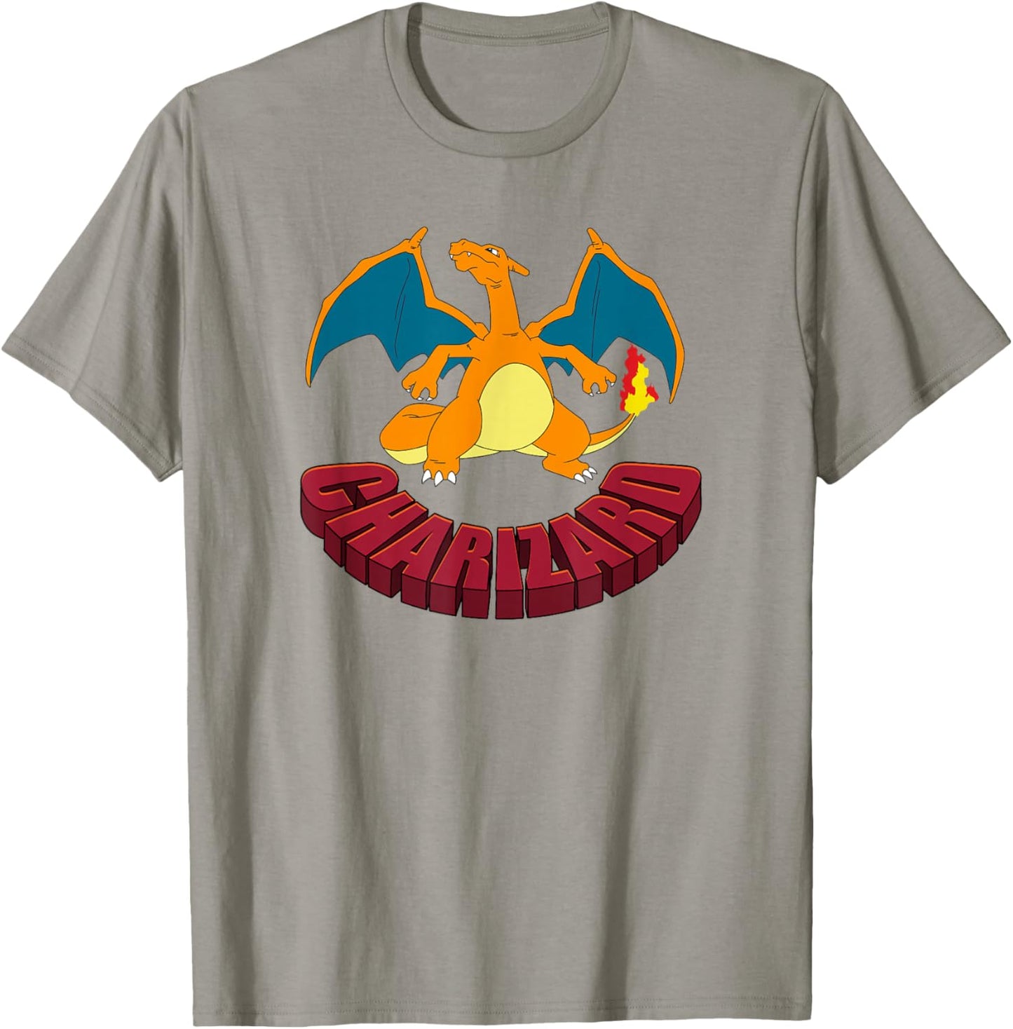 Pokémon Charizard Stoic Pose Poster T-Shirt - T-Shirt | Sand