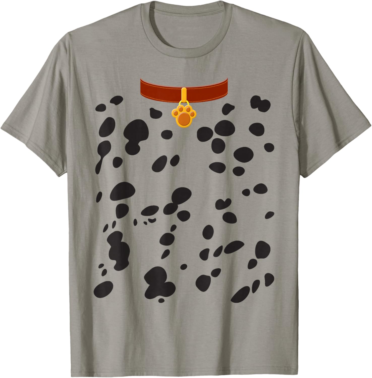 Dog Dalmatian Costume Dalmations Spots Puppy Print Halloween T-Shirt - T-Shirt | Sand