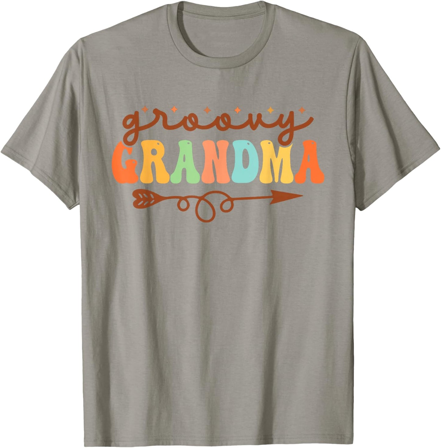 Groovy Grandma Retro Groovy Grandmother Family Matching T-Shirt - T-Shirt | Sand