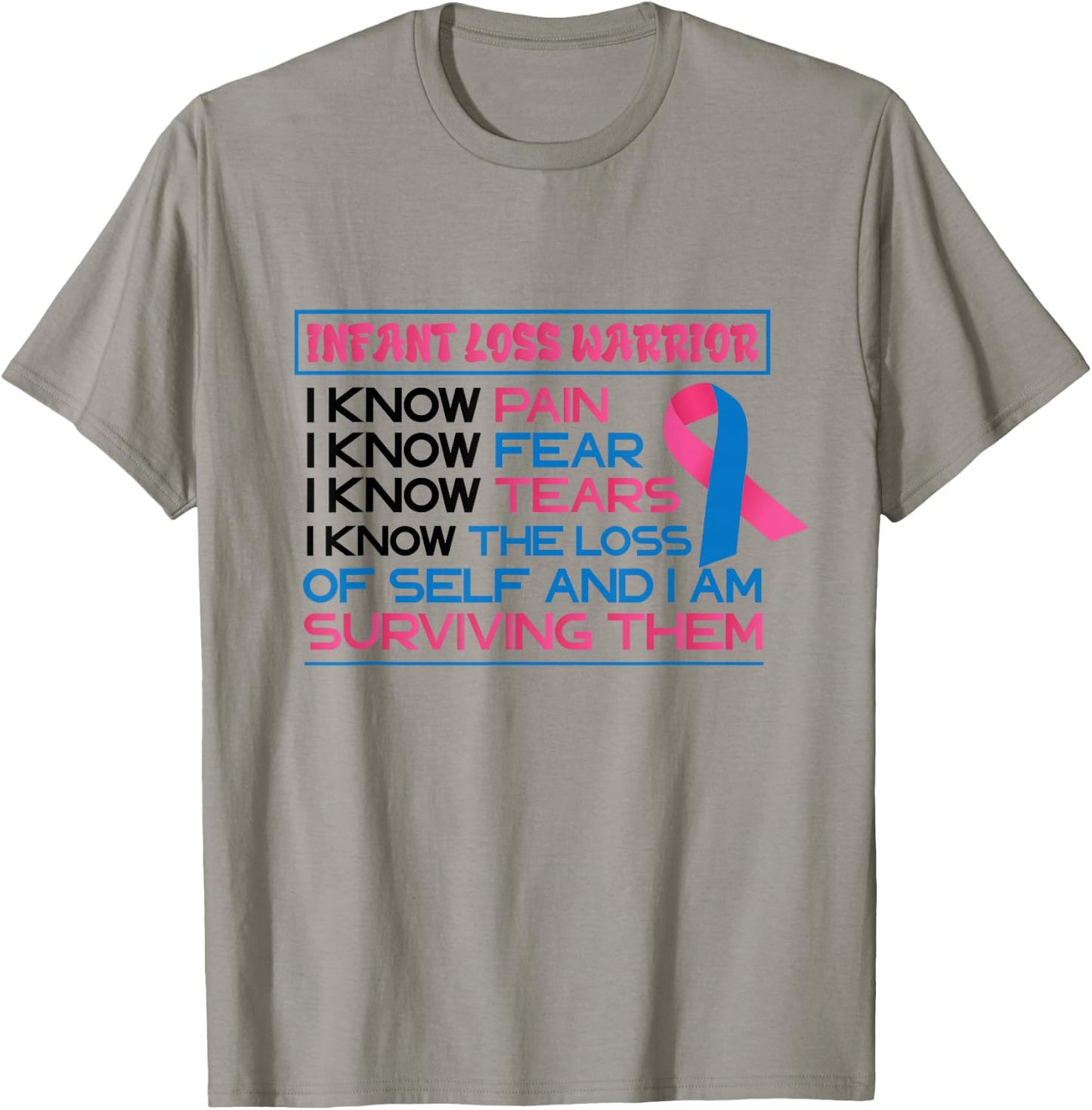 Surviving Pregnancy Miscarriage Awareness Infant Loss T-Shirt - T-Shirt | Sand