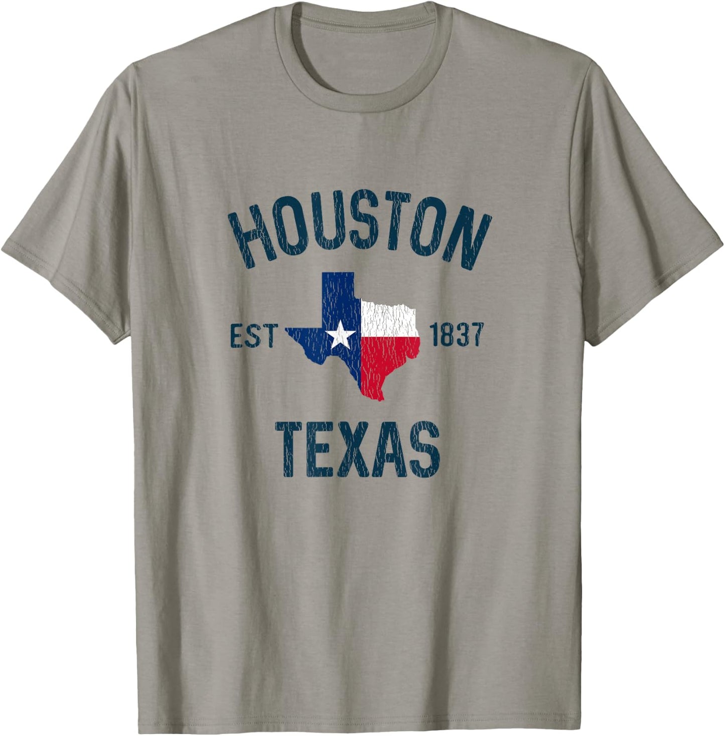 Houston Texas Gifts Souvenirs Men Women Kid Est 1837 Houston T-Shirt - T-Shirt | Sand
