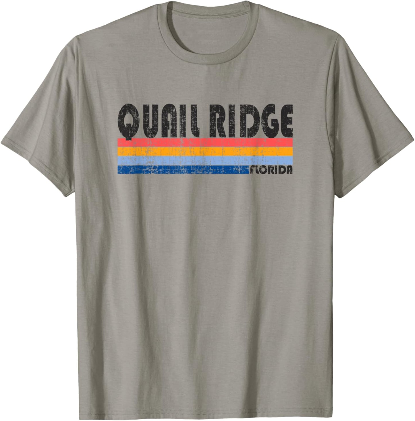 Vintage 70s 80s Style Quail Ridge, FL T-Shirt - T-Shirt | Sand