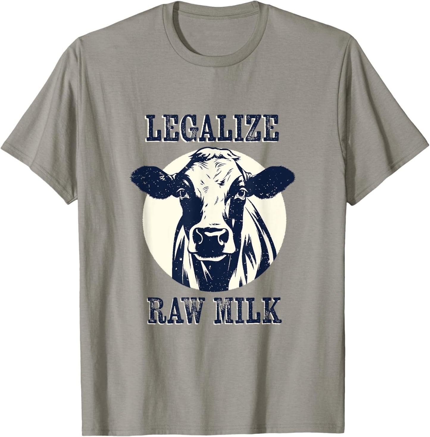 Legalize Raw Milk - Raw Milk Organic Homestead Free Range T-Shirt - T-Shirt | Sand