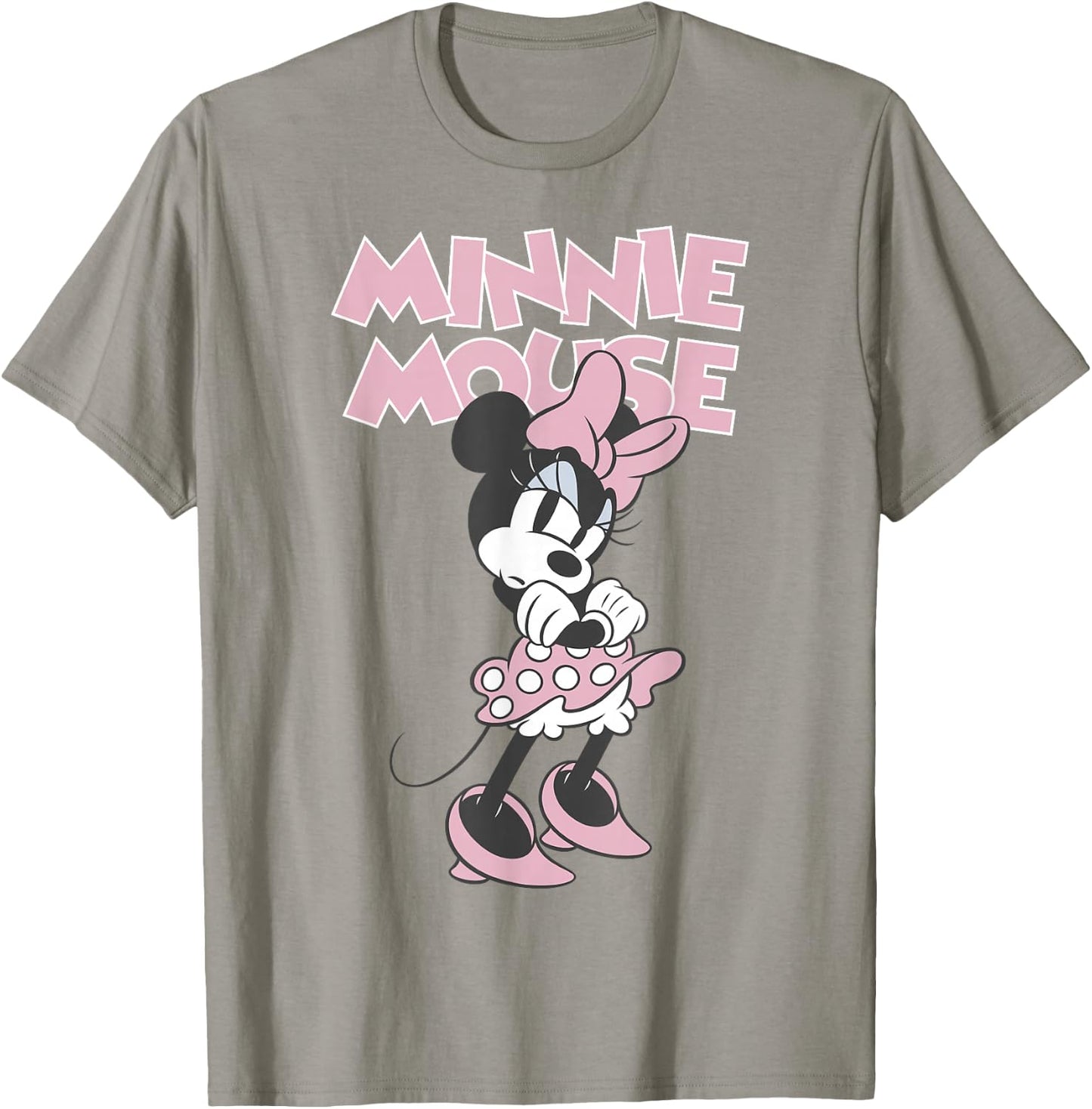 Disney Minnie Mouse Sassy Attitude Classic Vintage Logo T-Shirt - T-Shirt | Sand