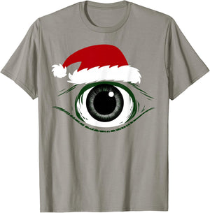Funny Christmas Eyeball T-Shirt - T-Shirt | Sand