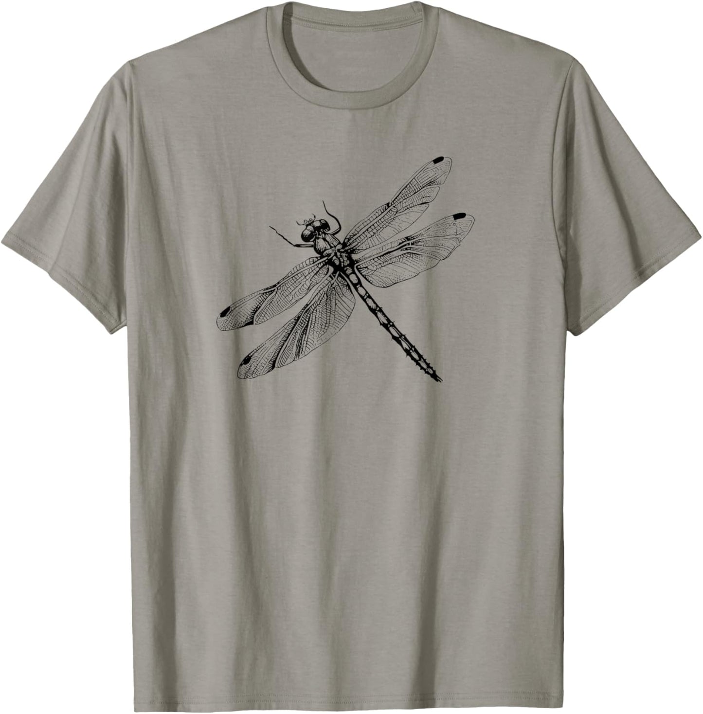 Kids Illustration Vintage Retro Dragonfly Lover T-Shirt - T-Shirt | Sand