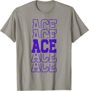 Cute Personalized Ace Birthday Matching Family T-Shirt - T-Shirt | Sand