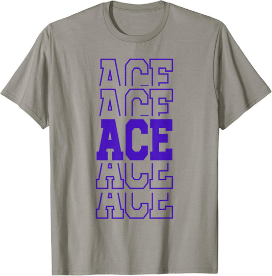 Cute Personalized Ace Birthday Matching Family T-Shirt - T-Shirt | Sand