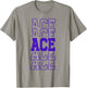 Cute Personalized Ace Birthday Matching Family T-Shirt - T-Shirt | Sand