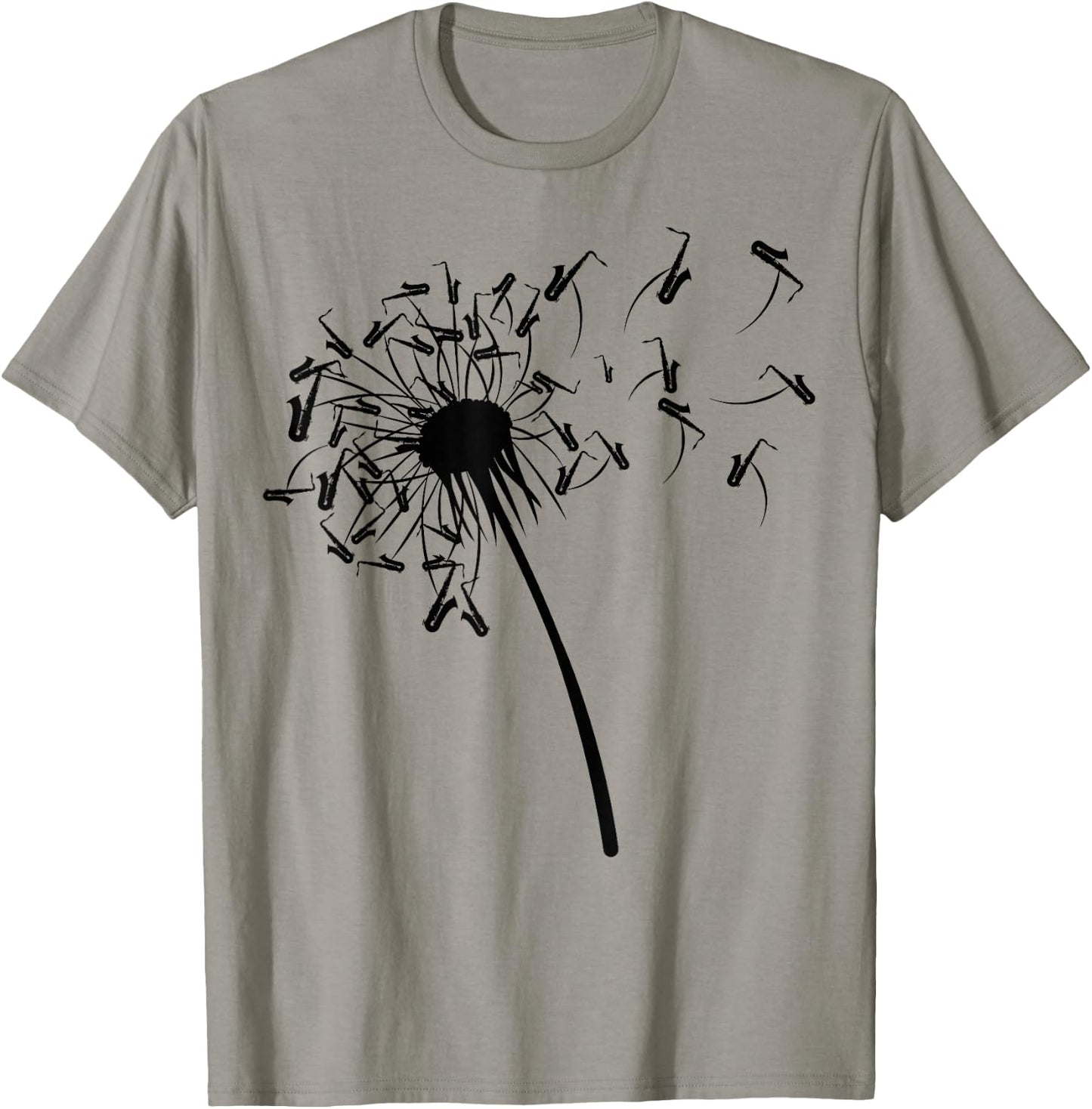Dandelion Saxophone Shirt for Saxophonist | Saxophone T-Shirt - T-Shirt | Sand