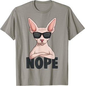 Sphynx Cat Sphinx Hairless Cat Women Girls Kids T-Shirt - T-Shirt | Sand