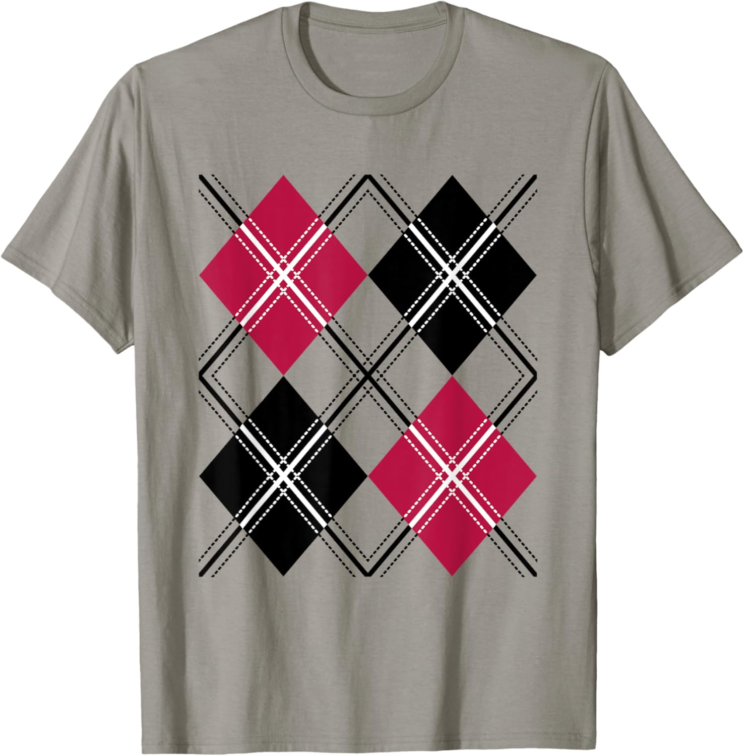 1950s Sock Hop Rockabilly 50s Clothes Rock and Roll Argyle T-Shirt - T-Shirt | Sand