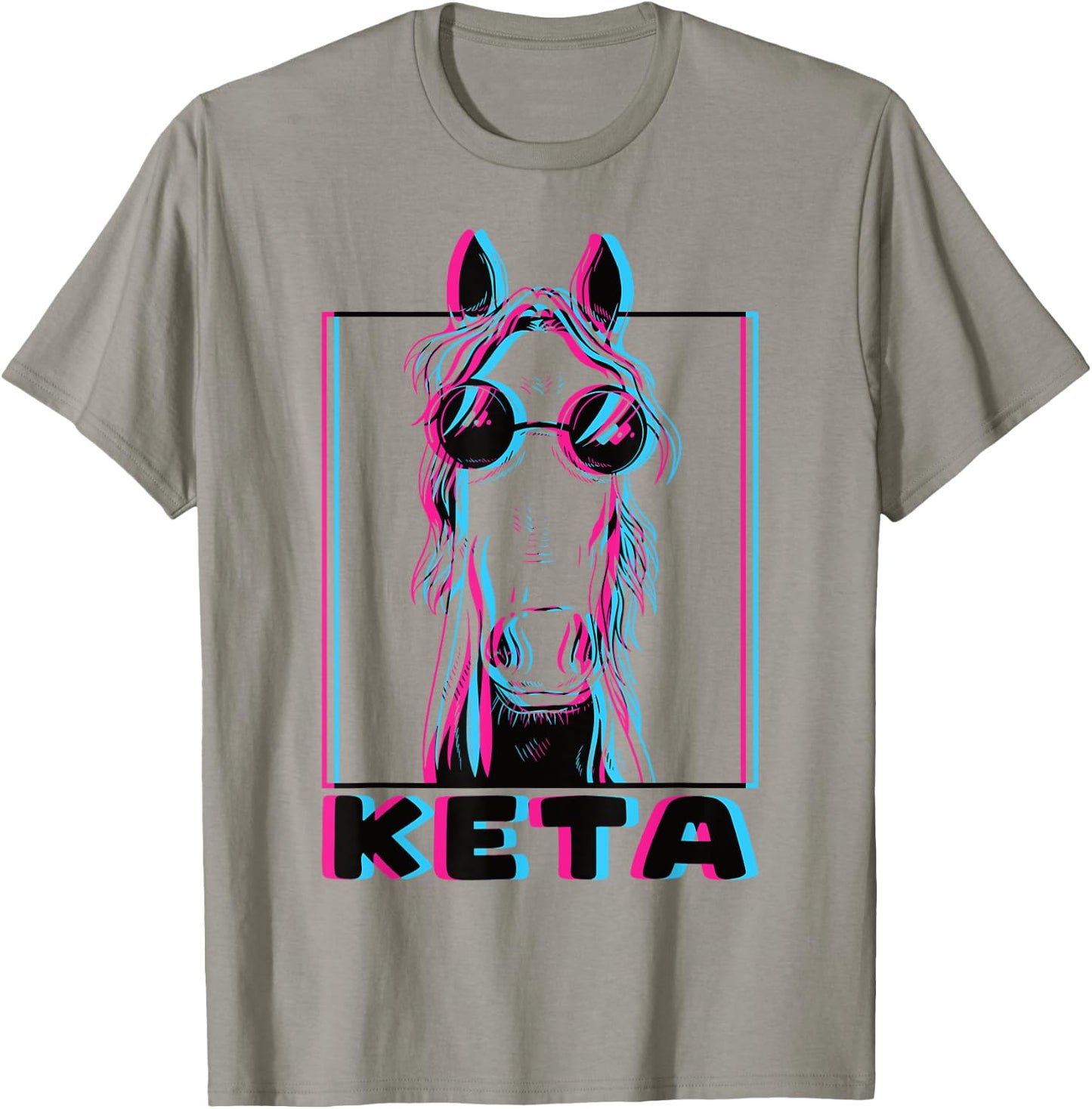 Funny Raver Animal Dj Party Festival Keta T-Shirt - T-Shirt | Sand