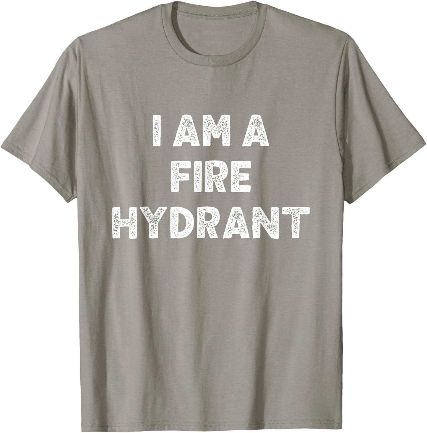 I Am A Fire Hydrant Halloween I'm Simple Costume Easy T-Shirt - T-Shirt | Sand