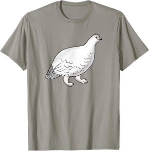 Kids Youth Teens Arctic Bird Rock Ptarmigan for Birds Lover T-Shirt - T-Shirt | Sand