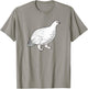 Kids Youth Teens Arctic Bird Rock Ptarmigan for Birds Lover T-Shirt - T-Shirt | Sand