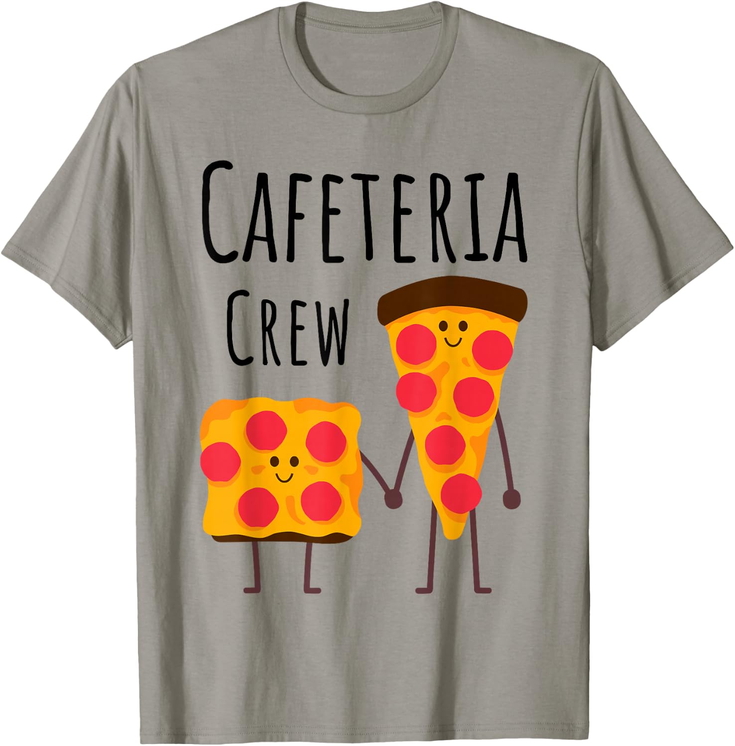 Cafeteria Crew School Lunch Lady Pizza Lover Squad Kids 2026 T-Shirt - T-Shirt | Sand