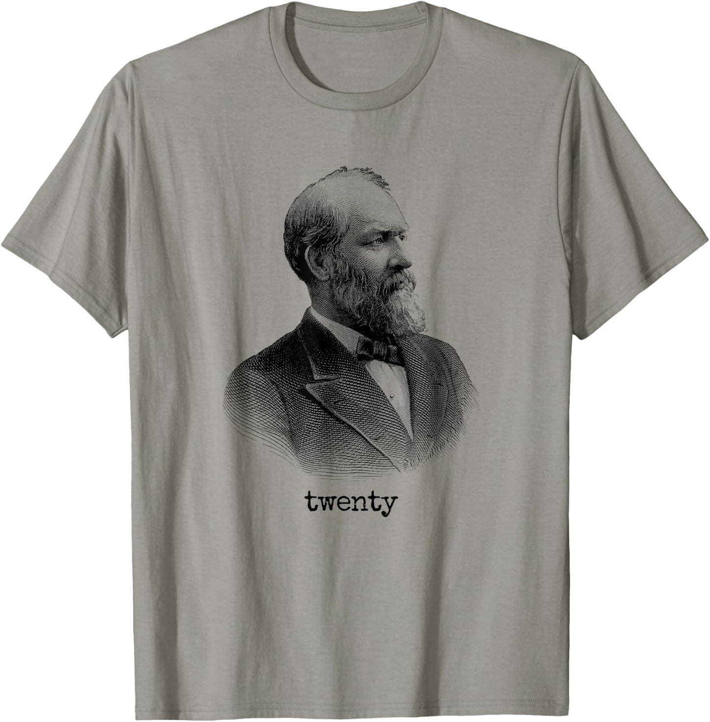 James Garfield 20th President USA T-Shirt - T-Shirt | Sand
