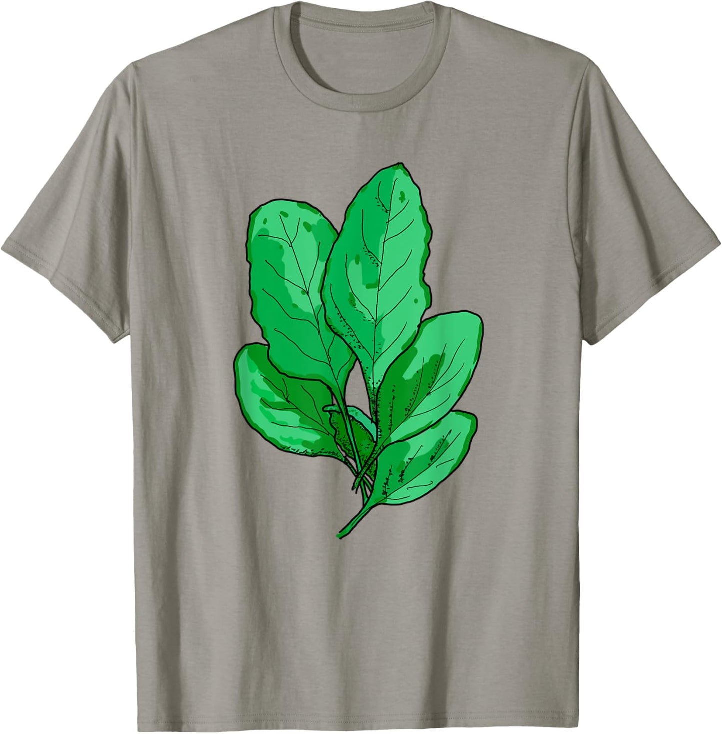 Spinach Halloween Costume Gardening Farming Green Veggie T-Shirt - T-Shirt | Sand