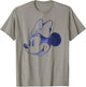 Disney Minnie Mouse Head Retro Vintage Classic Small T-Shirt - T-Shirt | Sand