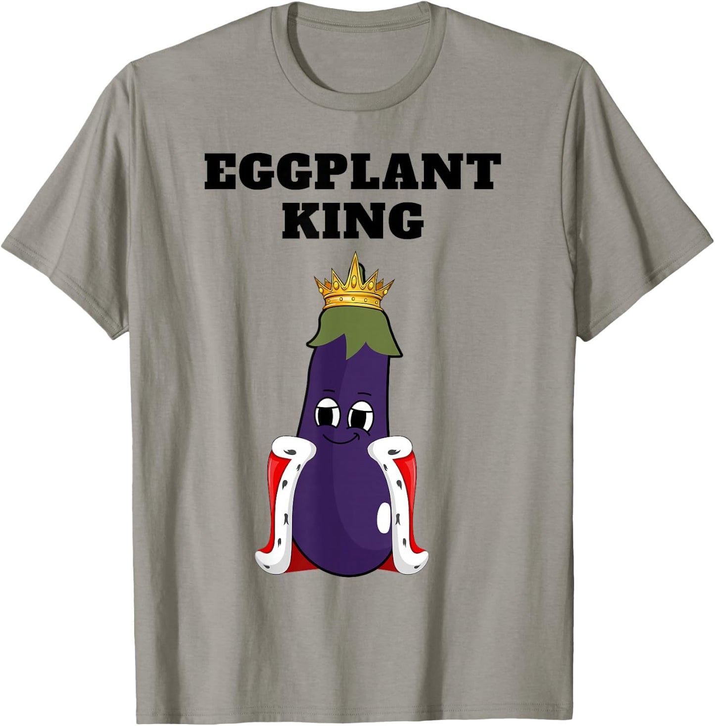 Eggplant King | Boys Eggplant Lover Design | Eggplant T-Shirt - T-Shirt | Sand