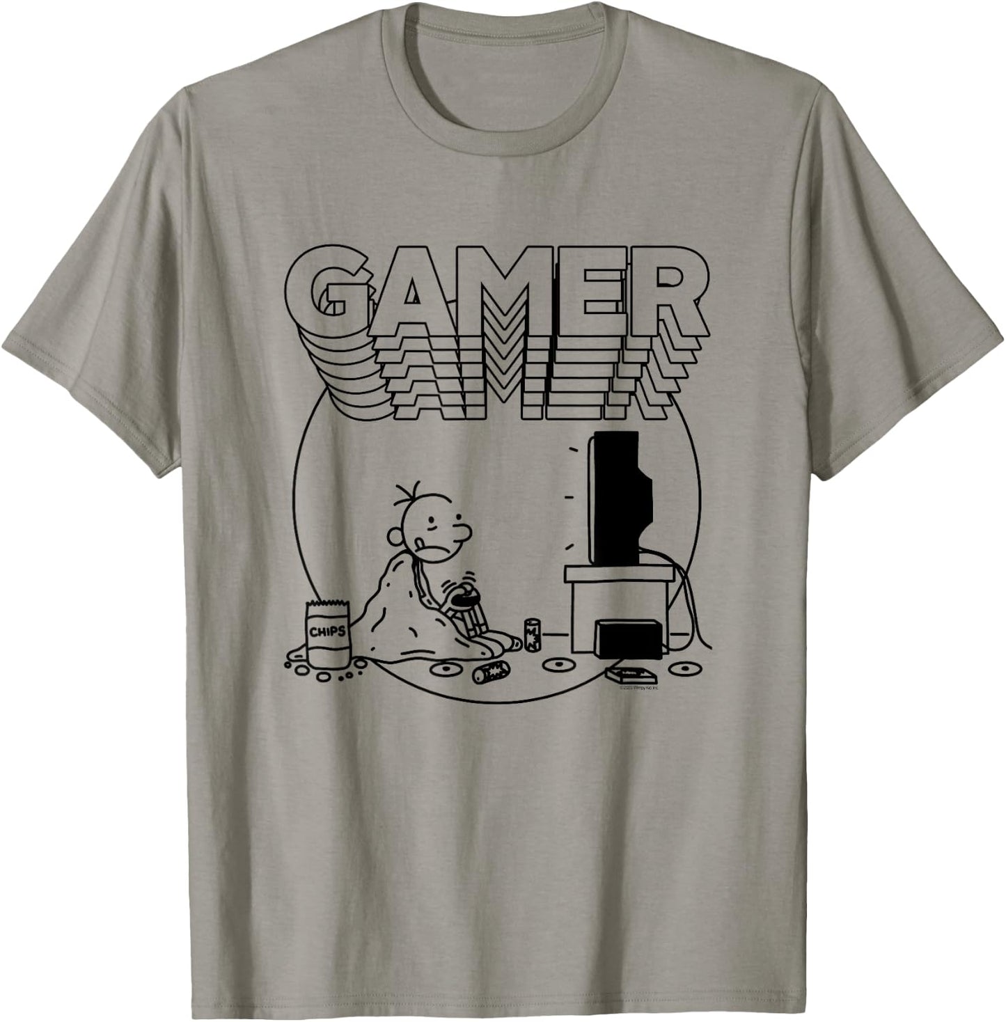 Diary of a Wimpy Kid Gamer Circle Frame T-Shirt - T-Shirt | Sand