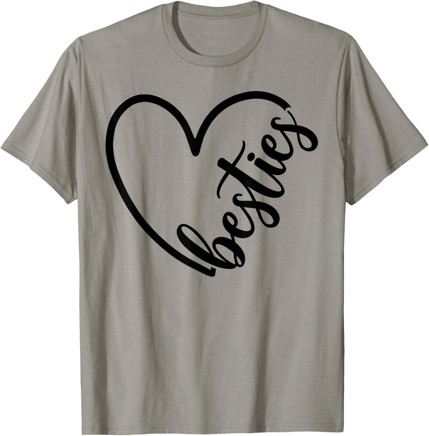 Besties Cute Matching Mother Daughter Best Friend T-Shirt - T-Shirt | Sand