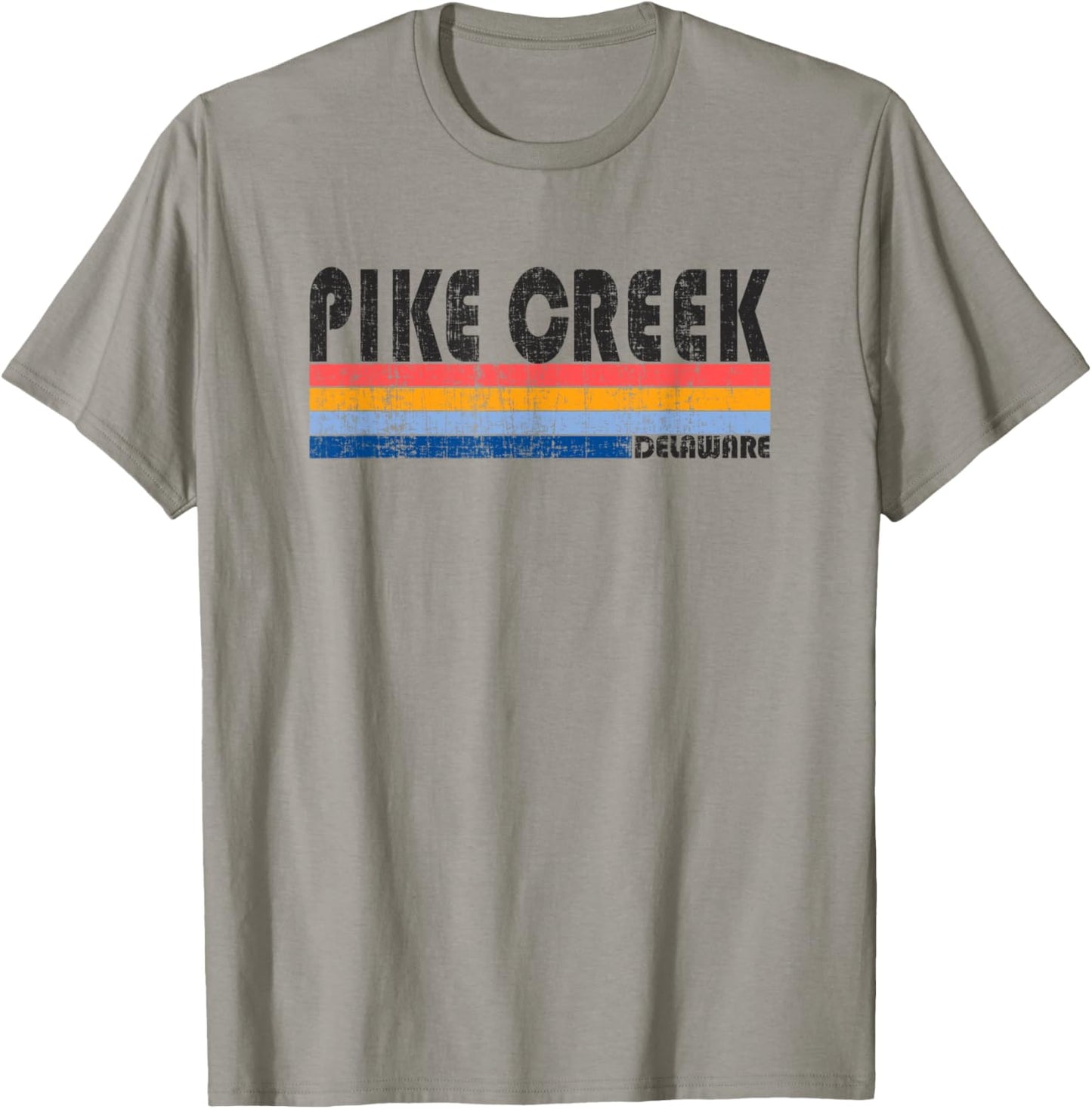 Vintage 70s 80s Style Pike Creek, DE T-Shirt - T-Shirt | Sand