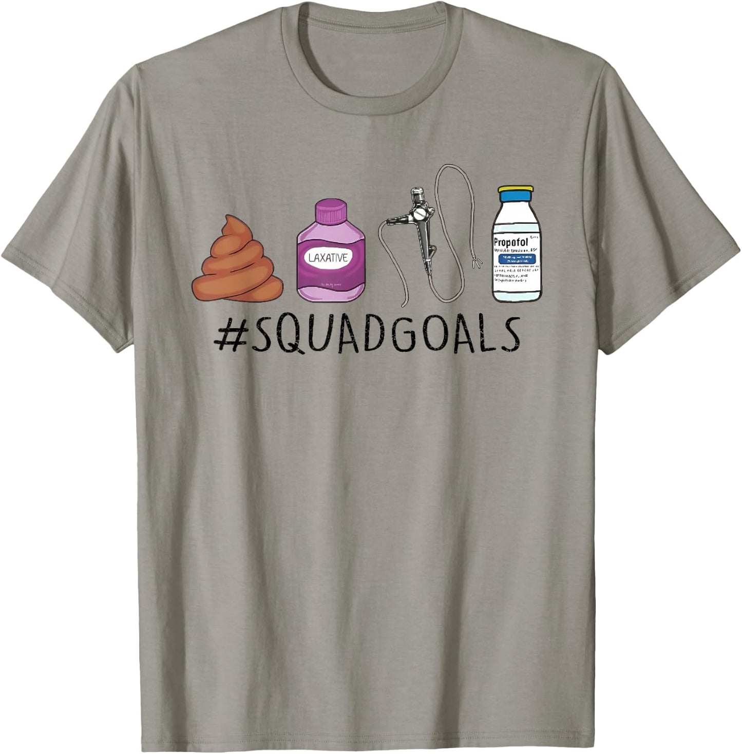 GI Endo Squad Goals Funny GI Nurse Colonoscopy Endoscopy RN T-Shirt - T-Shirt | Sand