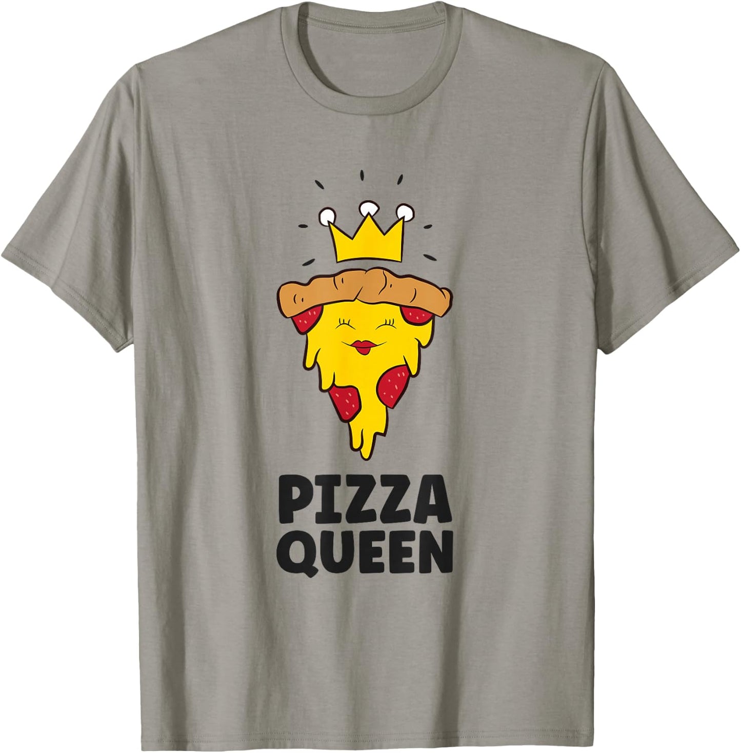 Pizza Queen Funny Pizza T-Shirt - T-Shirt | Sand