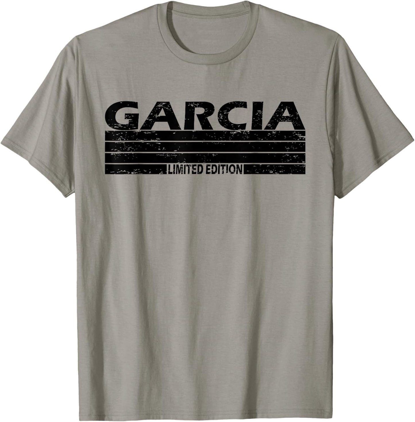 Garcia Surname Limited Edition Retro Vintage Style Sunset T-Shirt - T-Shirt | Sand