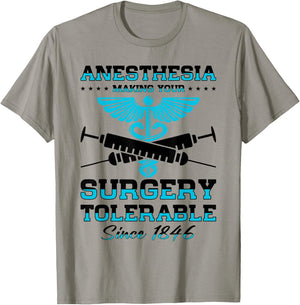 Anesthetist Anesthesia Anesthesiology Anesthesiologist T-Shirt - T-Shirt | Sand