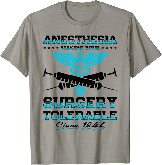 Anesthetist Anesthesia Anesthesiology Anesthesiologist T-Shirt - T-Shirt | Sand