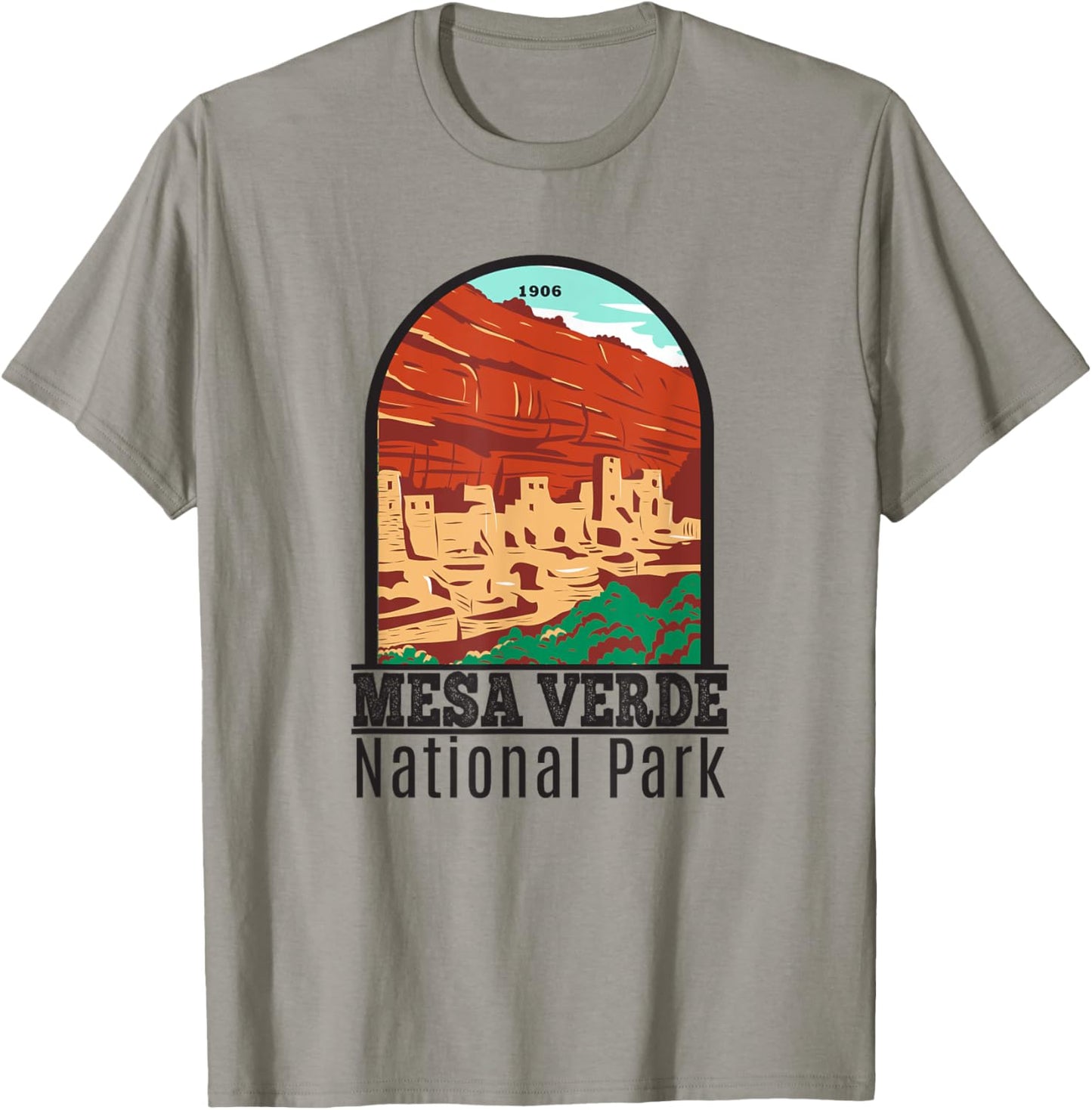 Mesa Verde National Park Colorado Cliff Palace Vintage T-Shirt - T-Shirt | Sand
