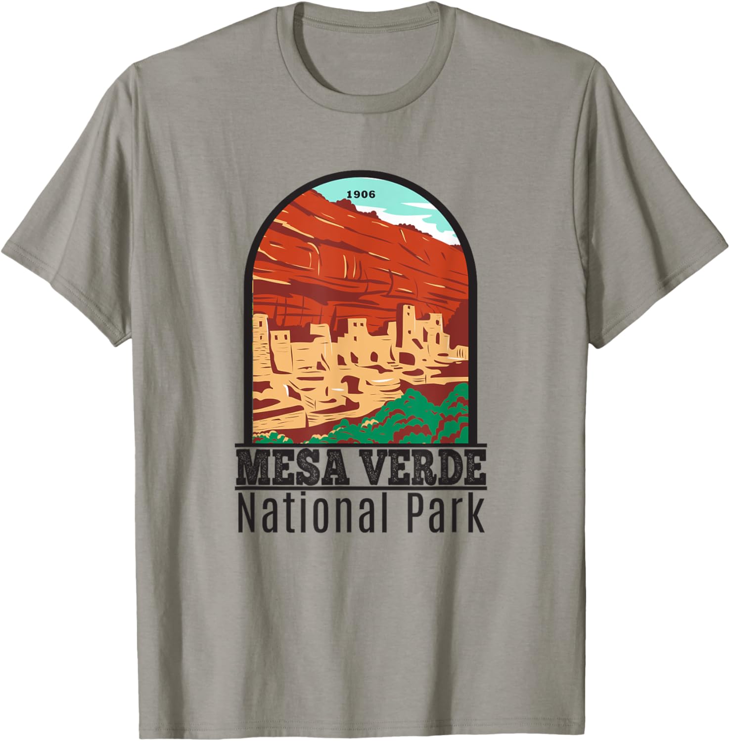 Mesa Verde National Park Colorado Cliff Palace Vintage T-Shirt - T-Shirt | Sand