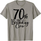 70th Birthday Crew, 70 Years Old Matching Group Party T-Shirt - T-Shirt | Sand