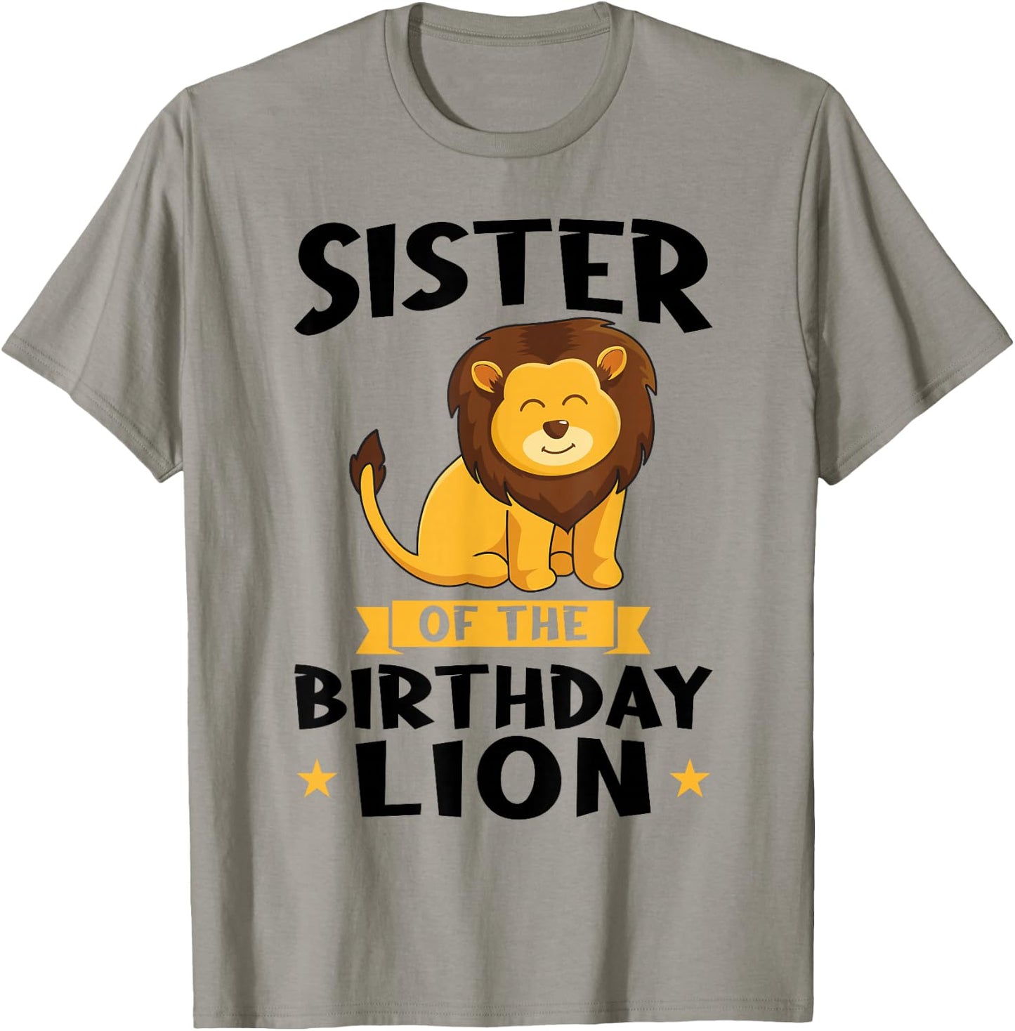 Sister of the Birthday Lion Birthday T-Shirt - T-Shirt | Sand